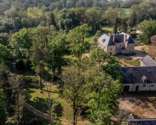 Vue aérienne du Domaine Le Fournay